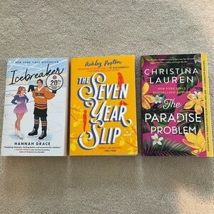 Icebreaker + The Seven Year Slip + Paradise Problem Booktok Bundle